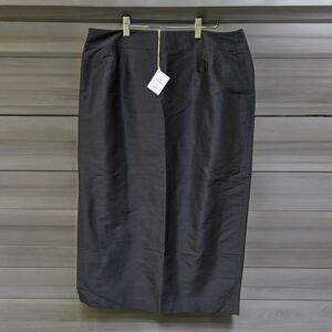 Talbots Silk Shantung Black Pencil Skirt Women's Size 18 Side Slit Capsule